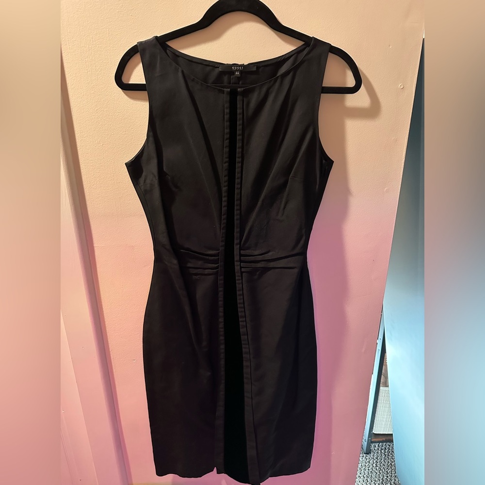 Gucci A/W 2004 Tom ford sleeveless velvet detail dress